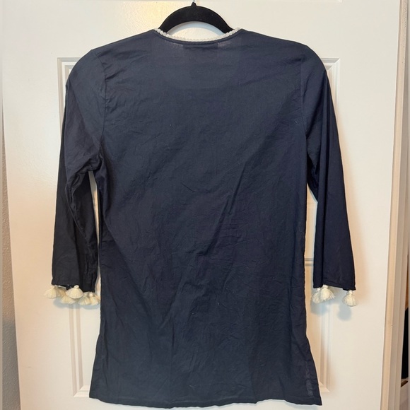 Figue Embroidered Tassel Tunic Top Size XS - Picture 2 of 6